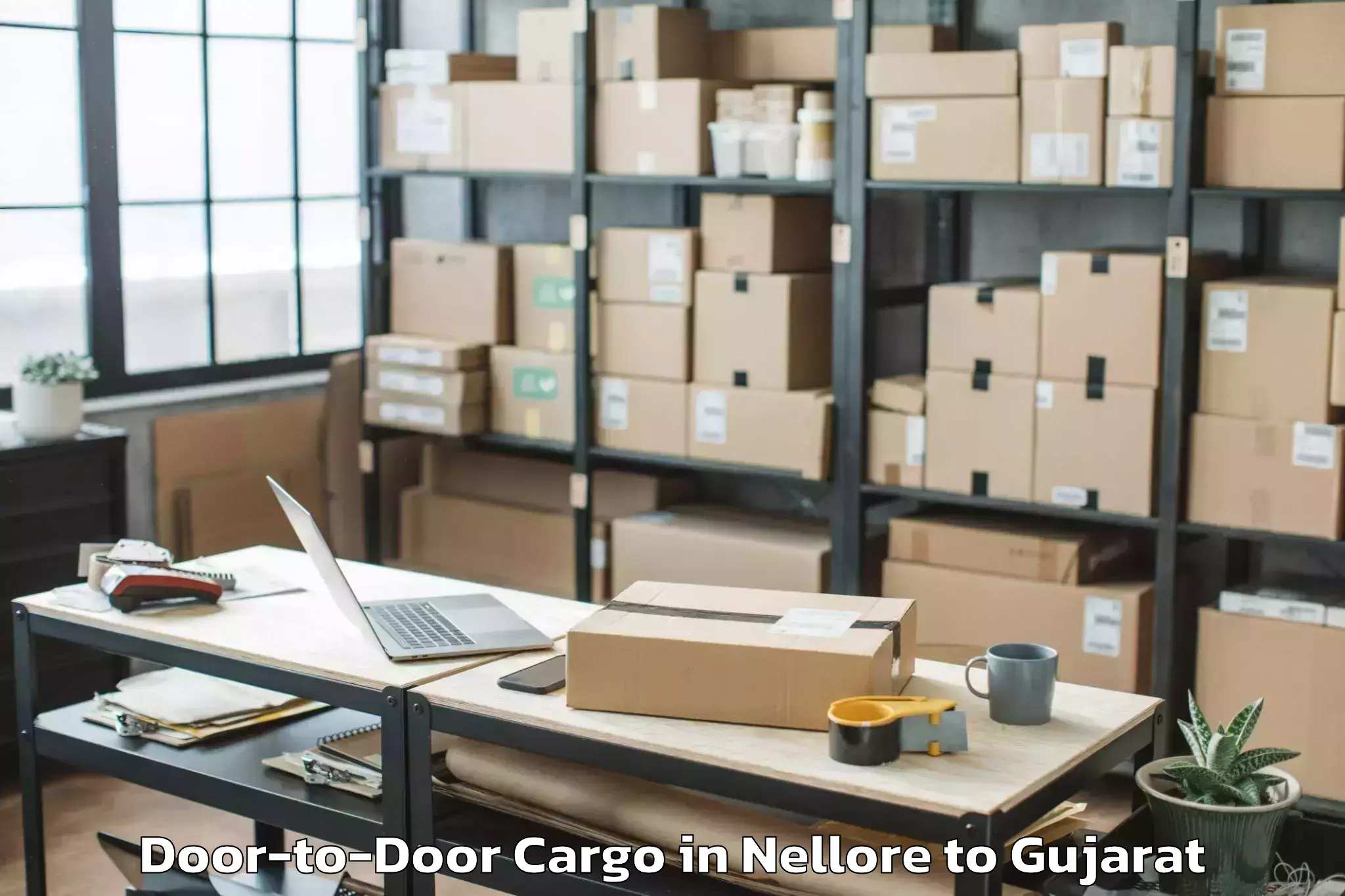 Expert Nellore to Kamrej Door To Door Cargo